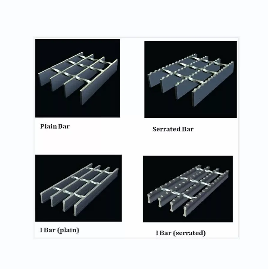 Hot DIP Galvanized Standard Plain Serrated Steel Grating for Platform Walkway with CE