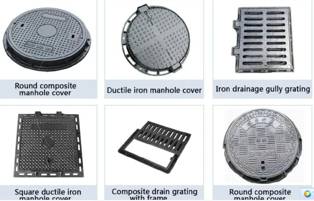 Ductile Iron Rectangle Trench Cover with Square Holes, Factory Supplying