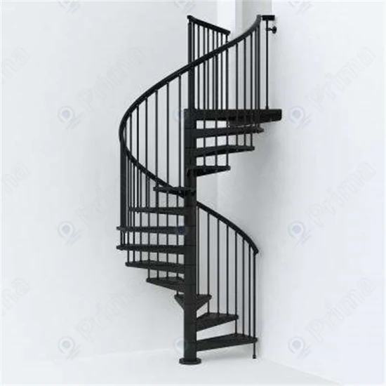 Laminated Tempered Glass Tread for Spiral Stairs in Apartement
