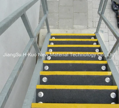 FRP Anti-Slip Step Cover, Fiberglass Stair Tread
